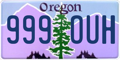 OR license plate 999OUH