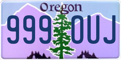 OR license plate 999OUJ