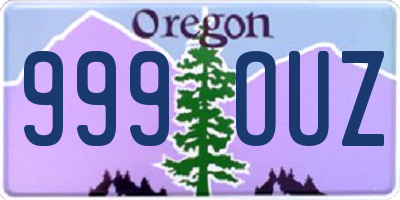 OR license plate 999OUZ