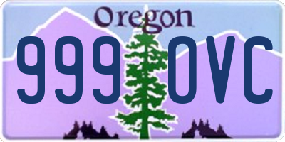 OR license plate 999OVC