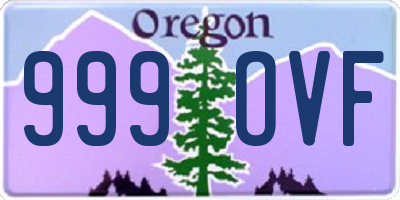 OR license plate 999OVF