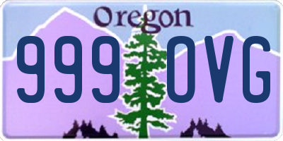 OR license plate 999OVG