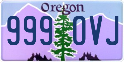 OR license plate 999OVJ