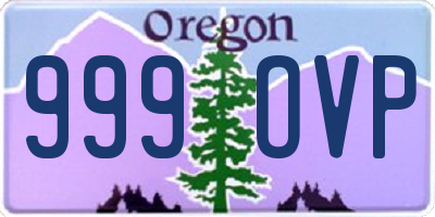 OR license plate 999OVP