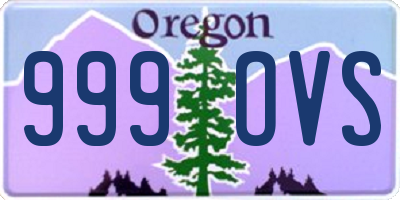 OR license plate 999OVS