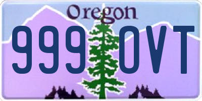 OR license plate 999OVT