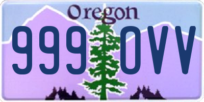 OR license plate 999OVV