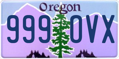 OR license plate 999OVX