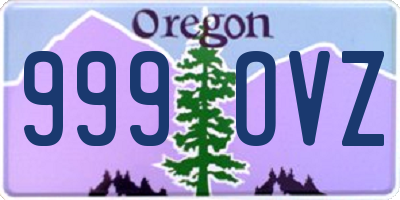 OR license plate 999OVZ