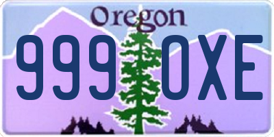 OR license plate 999OXE