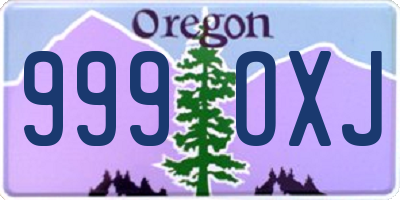 OR license plate 999OXJ