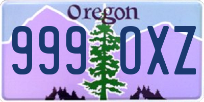 OR license plate 999OXZ