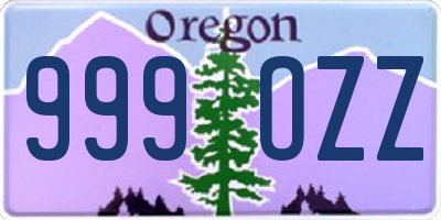 OR license plate 999OZZ