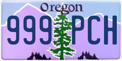 OR license plate 999PCH