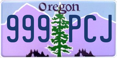 OR license plate 999PCJ