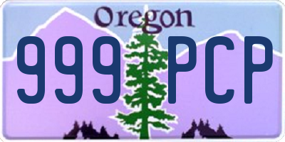 OR license plate 999PCP
