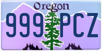 OR license plate 999PCZ