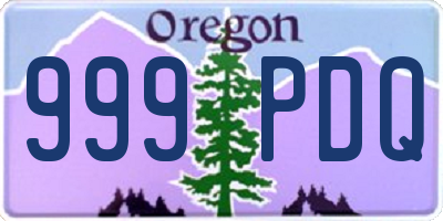 OR license plate 999PDQ