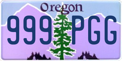 OR license plate 999PGG