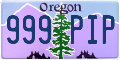OR license plate 999PIP