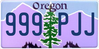 OR license plate 999PJJ