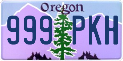 OR license plate 999PKH