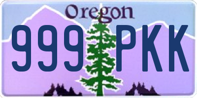 OR license plate 999PKK