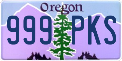 OR license plate 999PKS