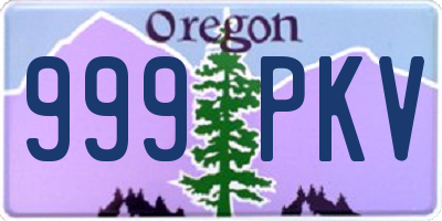 OR license plate 999PKV