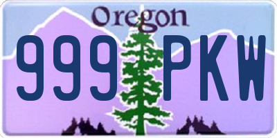 OR license plate 999PKW