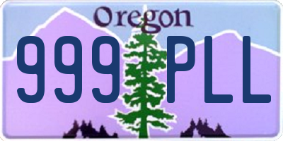 OR license plate 999PLL