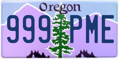 OR license plate 999PME