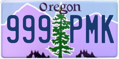 OR license plate 999PMK