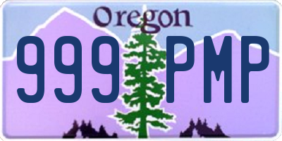 OR license plate 999PMP