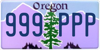 OR license plate 999PPP