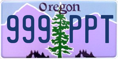 OR license plate 999PPT