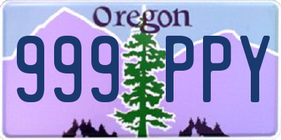 OR license plate 999PPY