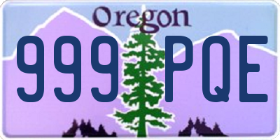 OR license plate 999PQE