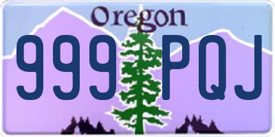 OR license plate 999PQJ