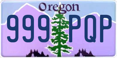 OR license plate 999PQP