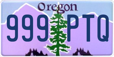 OR license plate 999PTQ