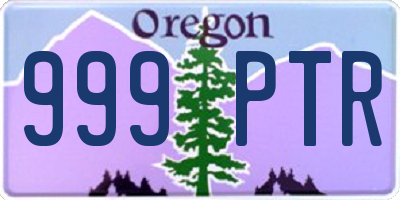 OR license plate 999PTR