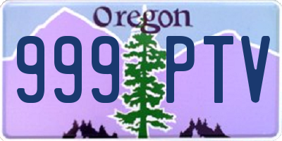 OR license plate 999PTV