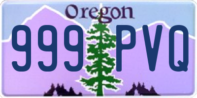 OR license plate 999PVQ