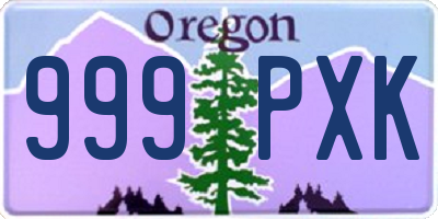 OR license plate 999PXK