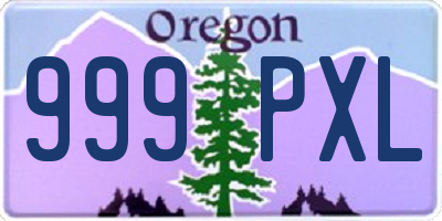 OR license plate 999PXL