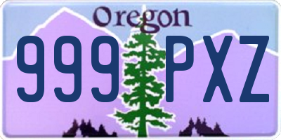 OR license plate 999PXZ