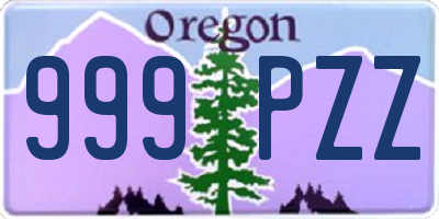 OR license plate 999PZZ