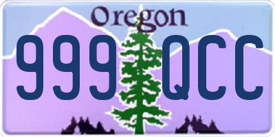 OR license plate 999QCC