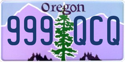 OR license plate 999QCQ